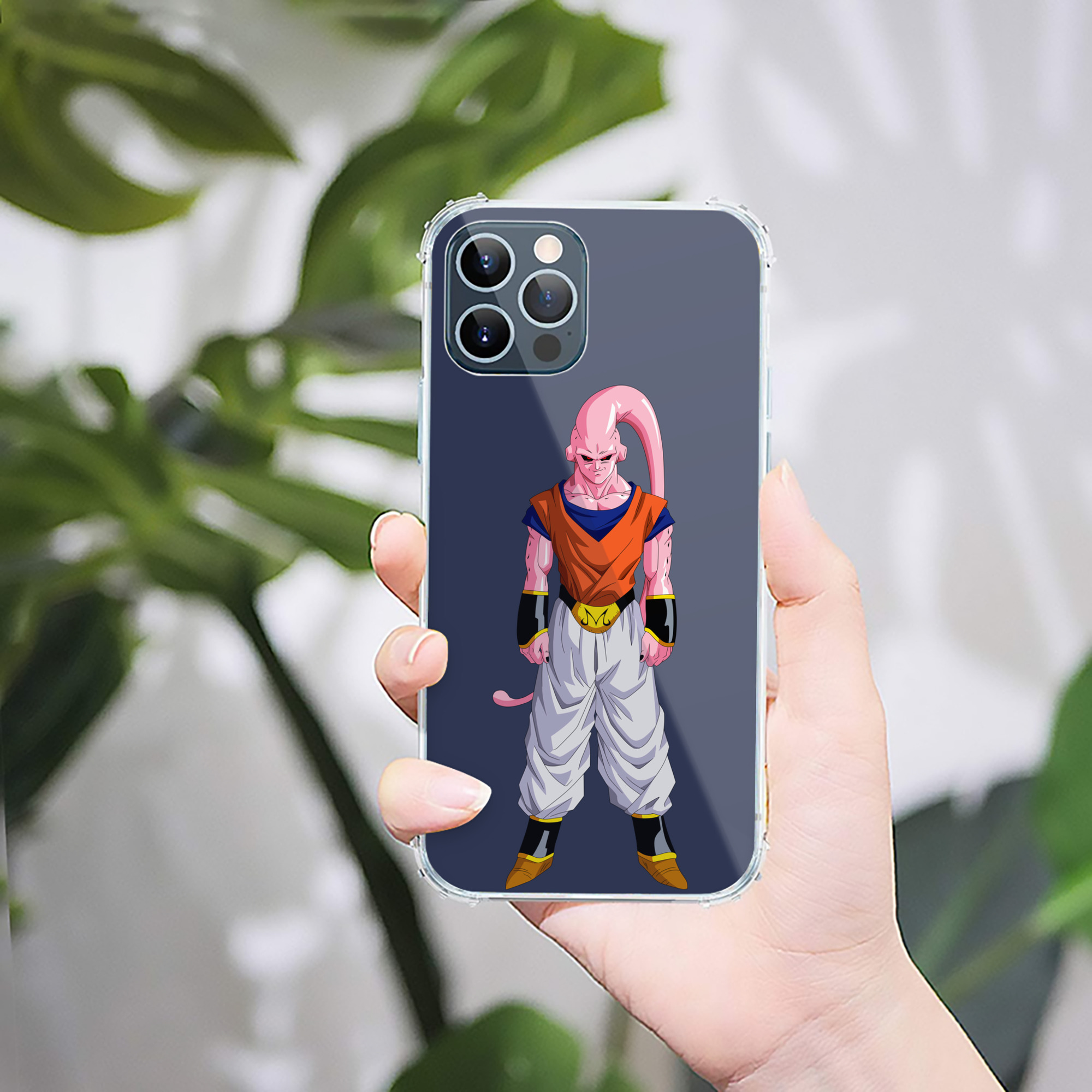 （画像用） ドラゴンボール 魔人ブウ DRAGON BALL Majin Buu 【iPhone 12シリーズ対応】透明スマホケース（クリアソフトケース）